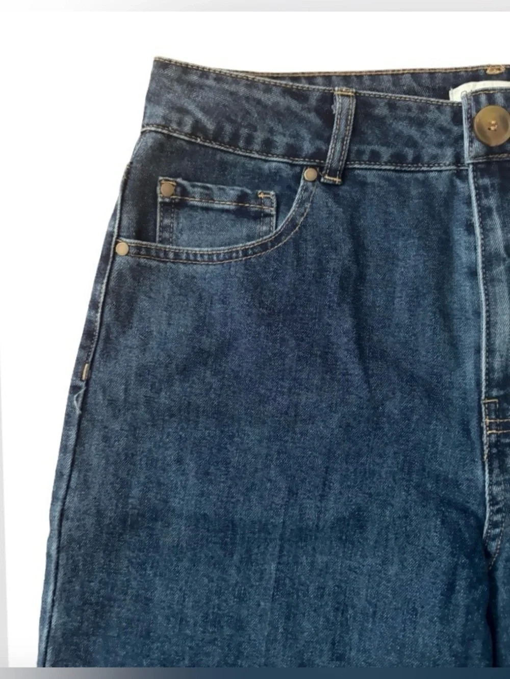 Rachel Zoe NWT hi ride wide leg dk wsh blu jns SZ 10 preppy casual